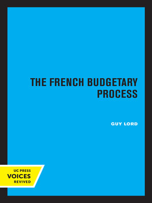 cover image of The French Budgetary Process